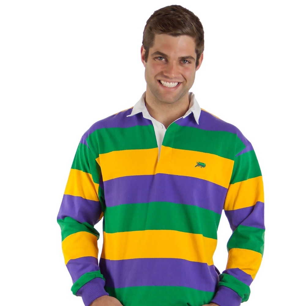 Perlis Mardi Gras Rugby Full Stripe Unisex Shirt